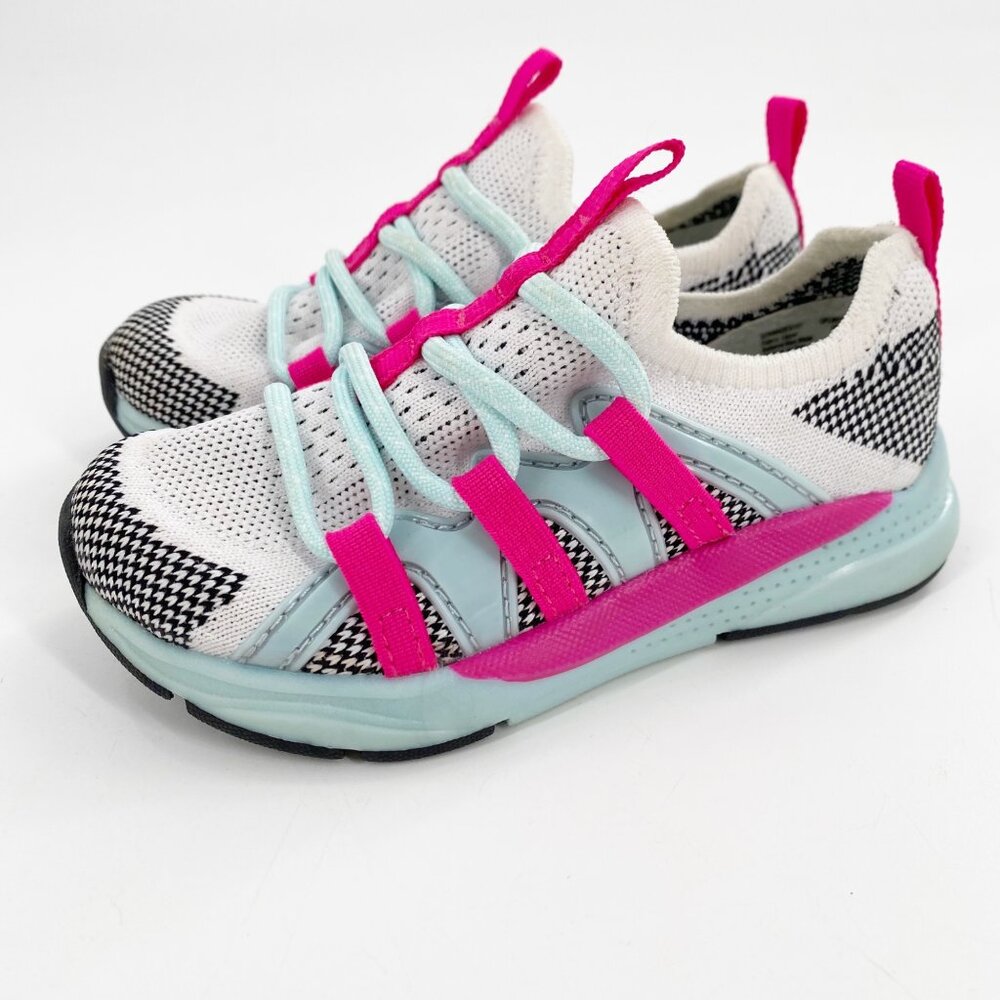 Athletic Works Slip On Cage Knit Sneakers Girls Size 8 - Picture 4 of 7